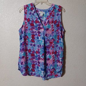 CYNTHIA ROWLEY  BEAUTIFUL SPRING COLORS OF PINK, TURQUOISE,BLUE AND DARK PINK.